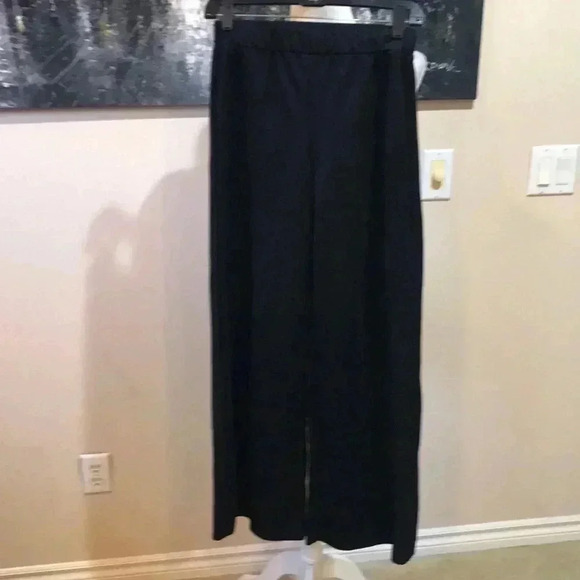 Zara Wide Leg Pants Size M Elastic Waist Pull on Light Weight Sparkle Fabric - Picture 1 of 11